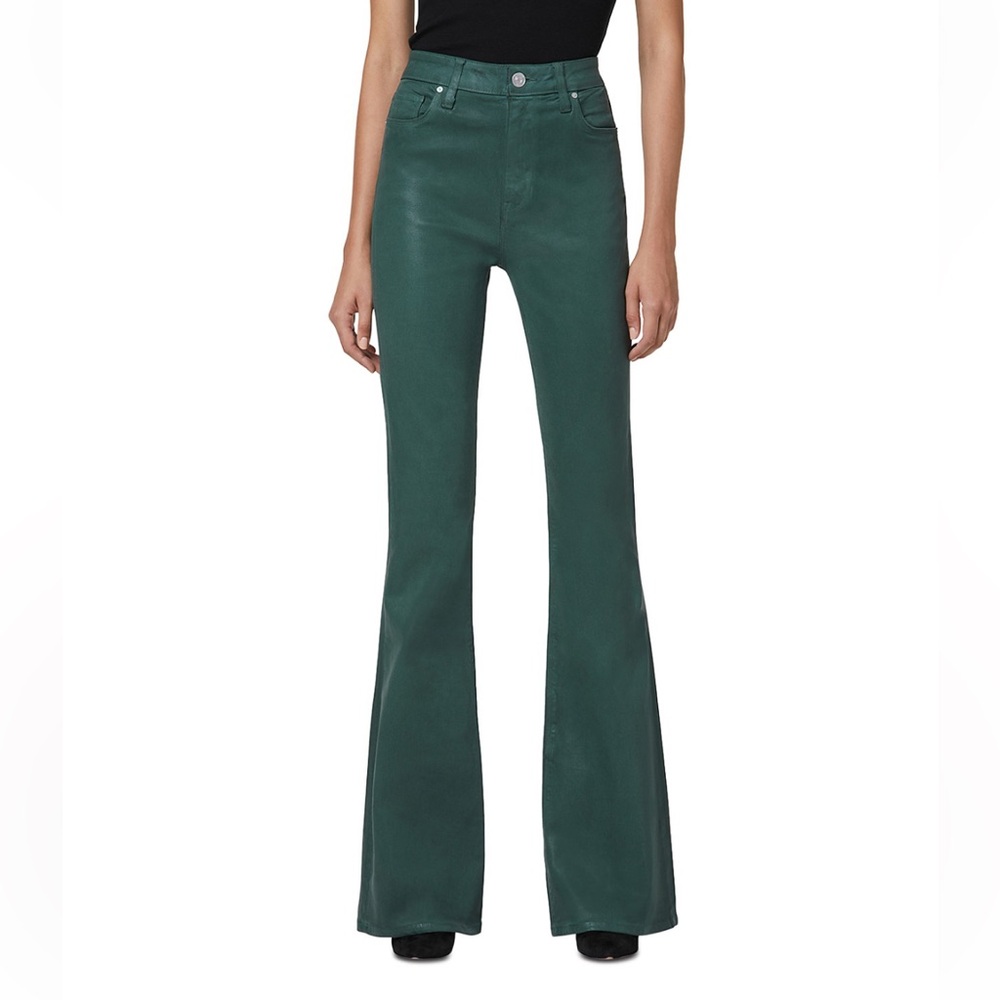 NWT Hudson Holly High-Rise Flared Leg Jeans –  Coated Garden Topiary 25